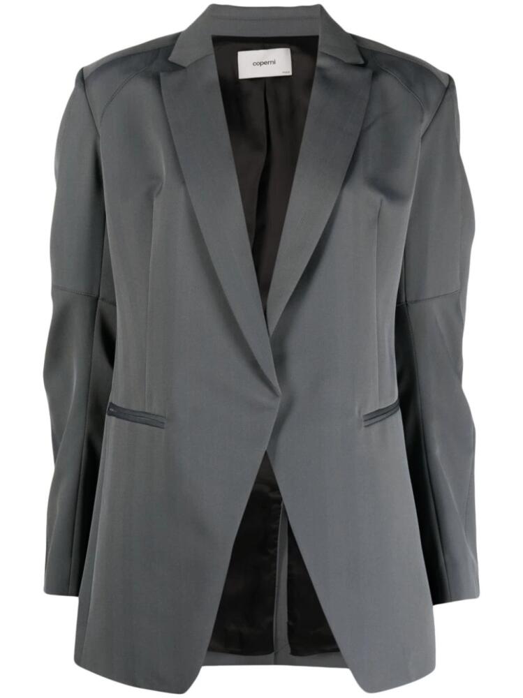 Coperni herringbone-pattern biker blazer - Black Cover