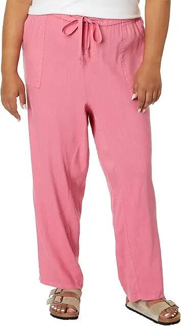 KUT from the Kloth Plus Size Rosalie - Drawstring Pants with Porkchop Pockets in Dawn Pink (Dawn Pink) Women's Casual Pants Cover