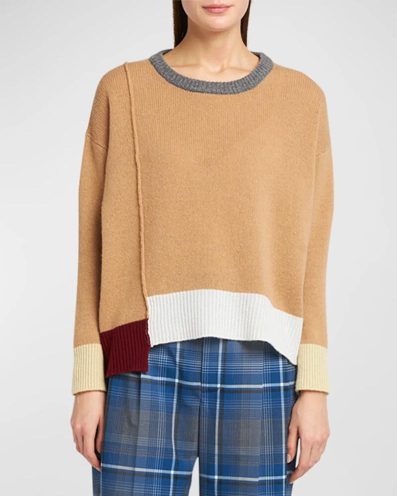 Marni Patchwork Cashmere Crewneck Sweater Cover