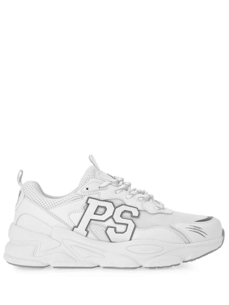 Plein Sport Lo-Top logo-patch sneakers - White Cover