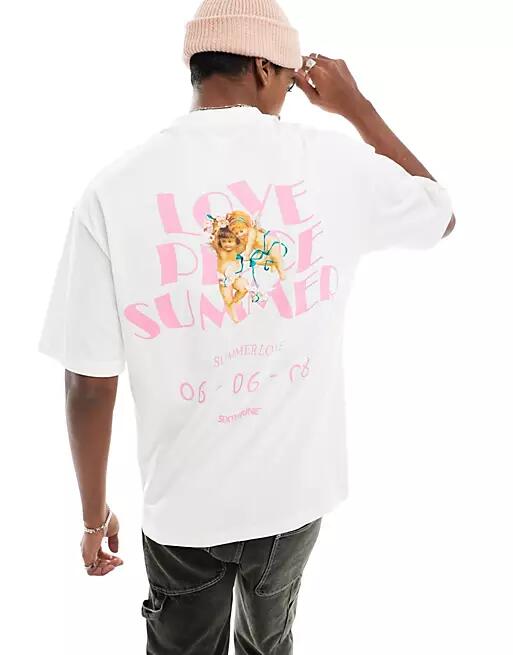 Sixth June love summer loose fit T-shirt in white Cover