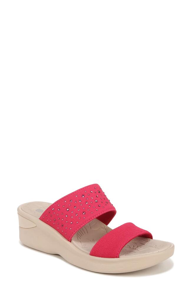 BZees Sienna Crystal Embellished Slide Sandal in Magenta Cover