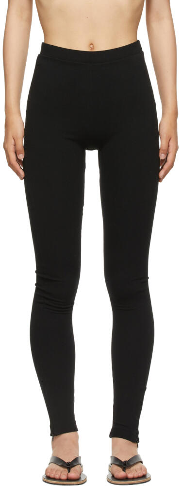 TOTEME Black Zip Leggings Cover