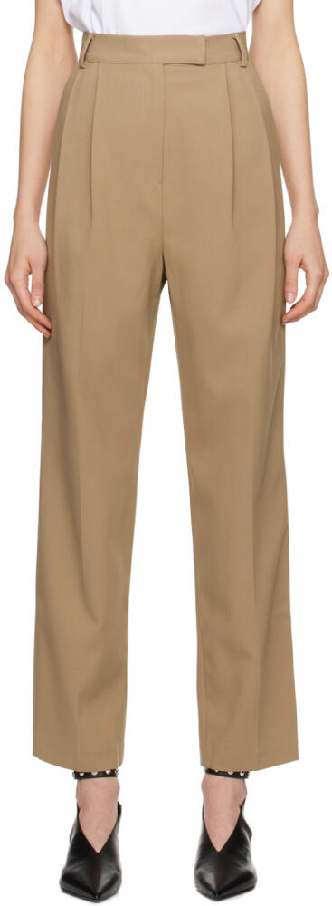 The Frankie Shop Tan Bea Trousers Cover