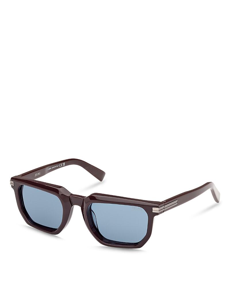 Zegna Rectangular Sunglasses, 54mm Cover