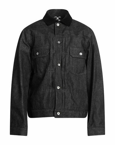 Sacai Man Denim outerwear Black Cotton Cover