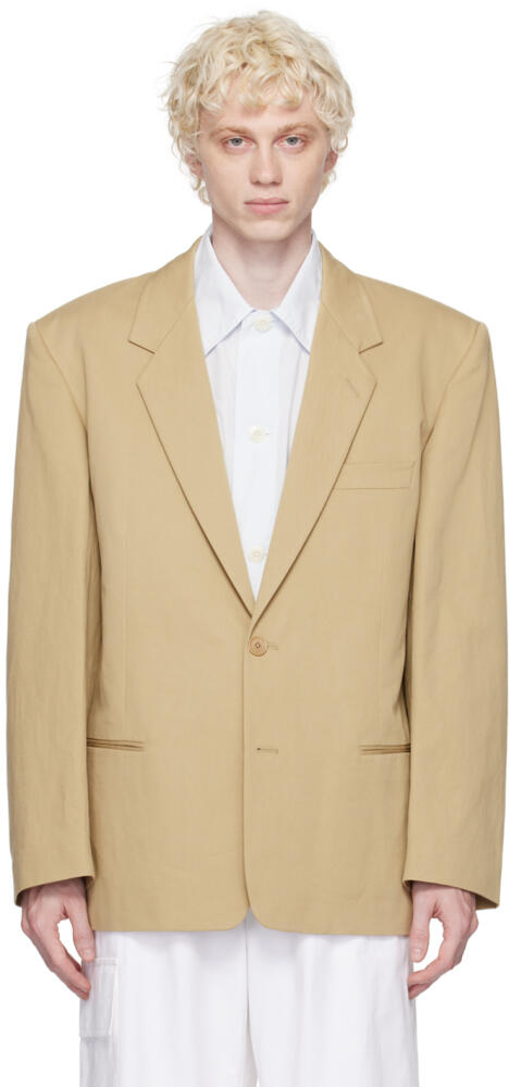 LEMAIRE Beige Boxy Blazer Cover