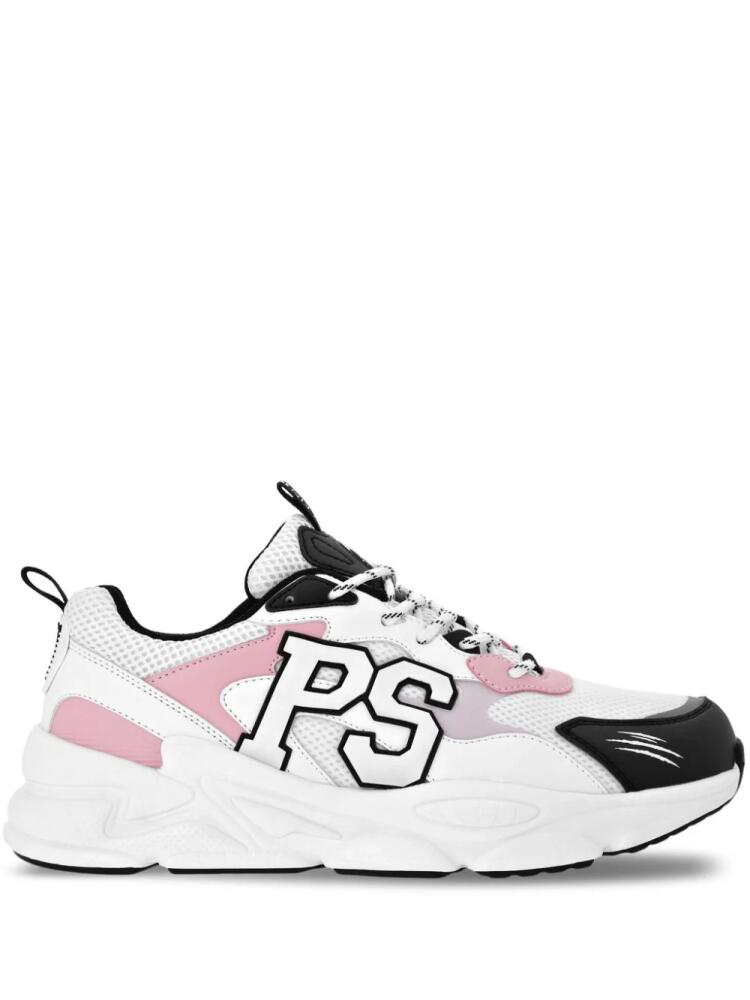 Plein Sport Lo-Top logo-patch sneakers - White Cover