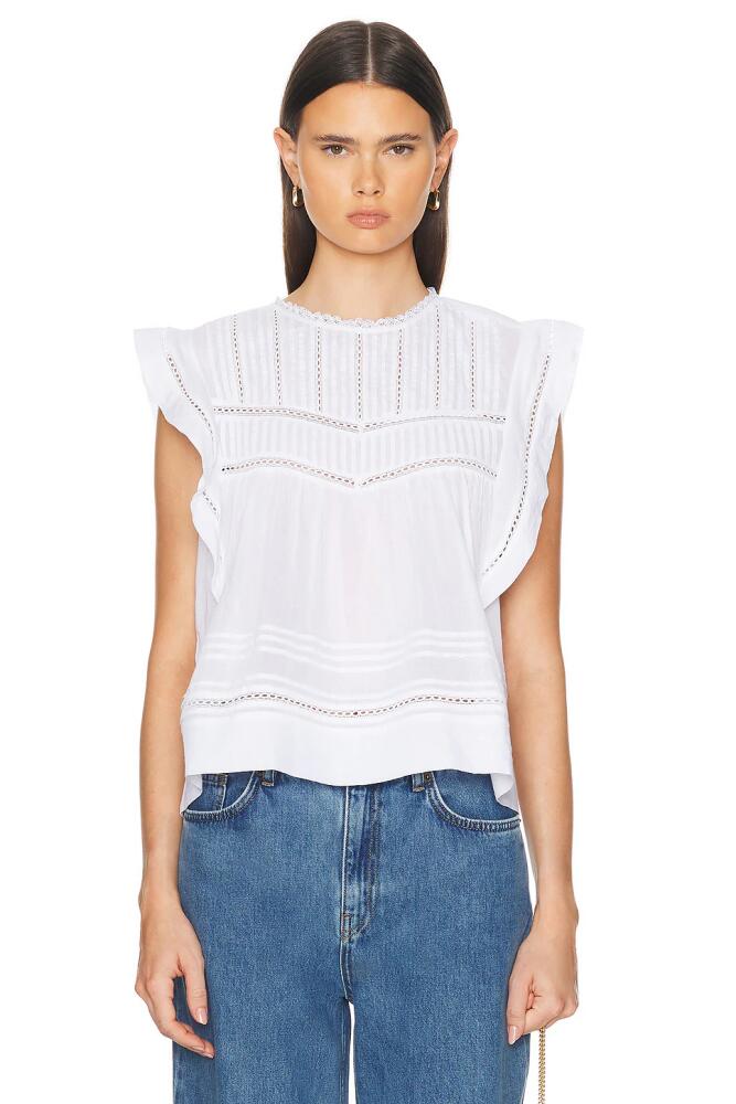 Skall Studio Mirabelle Top in White Cover