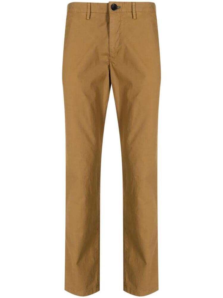 PS Paul Smith Zebra-motif stretch-cotton trousers - Brown Cover