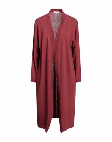 Crossley Woman Cardigan Brick red Wool, Cashmere Cover