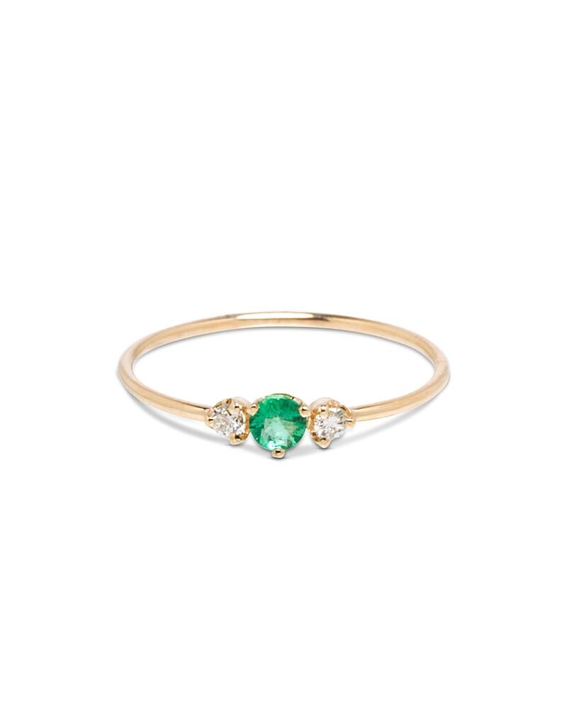 Zoe Chicco 14K Yellow Gold Emerald Gemstones Emerald & Diamond Ring Cover