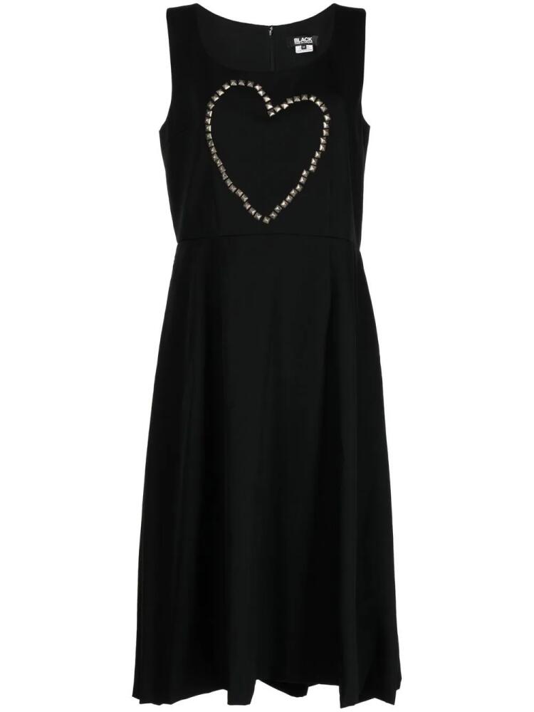 Black Comme Des Garçons studded-heart detail dress Cover