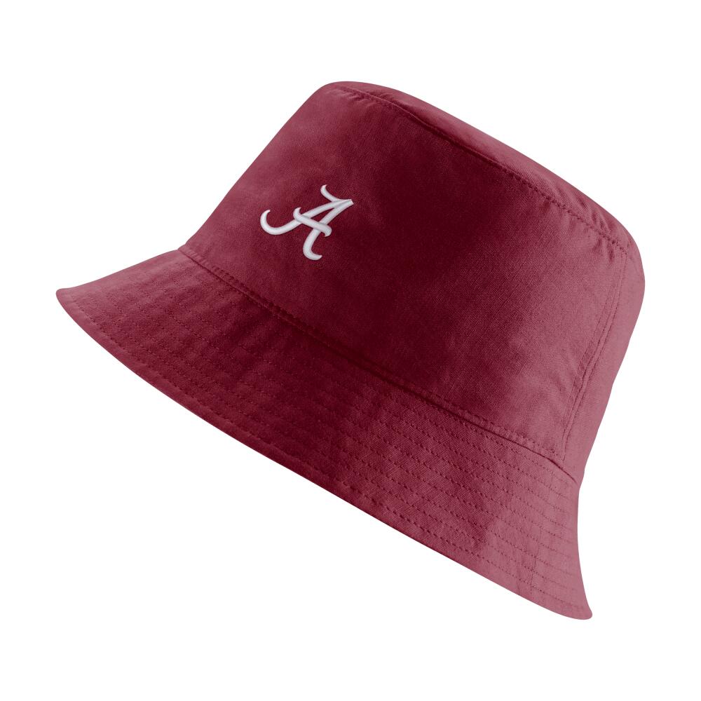 Alabama Nike Unisex College Bucket Hat in Red Cover