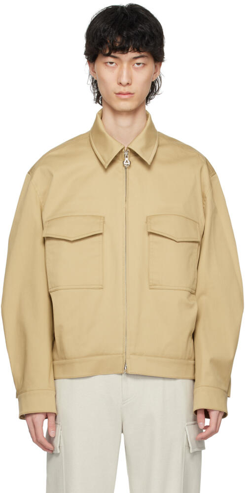 Solid Homme Beige Short Jacket Cover