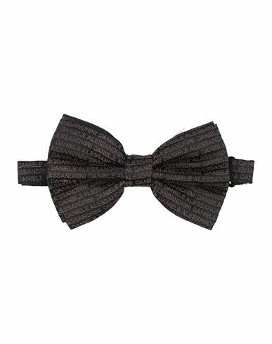 Grey Daniele Alessandrini Man Ties & bow ties Black Silk Cover