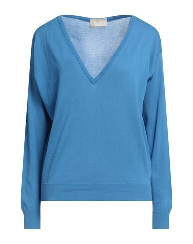 Drumohr Woman Sweater Azure Cotton Cover