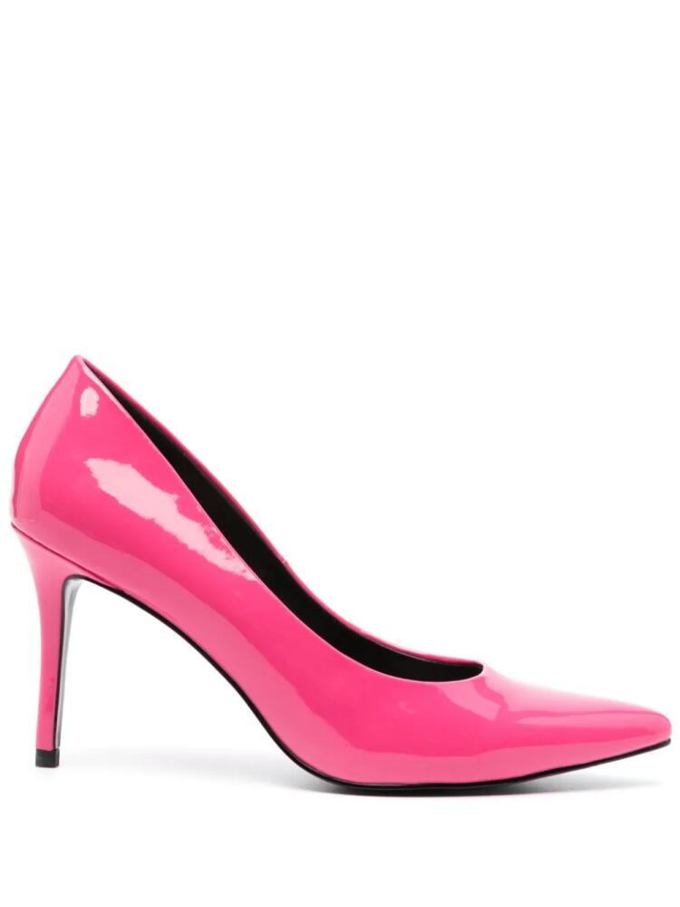 Versace Jeans Couture 90mm faux-leather pumps - Pink Cover