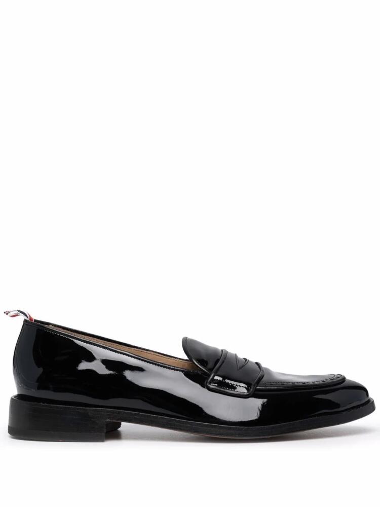 Thom Browne RWB-tag penny loafers - Black Cover