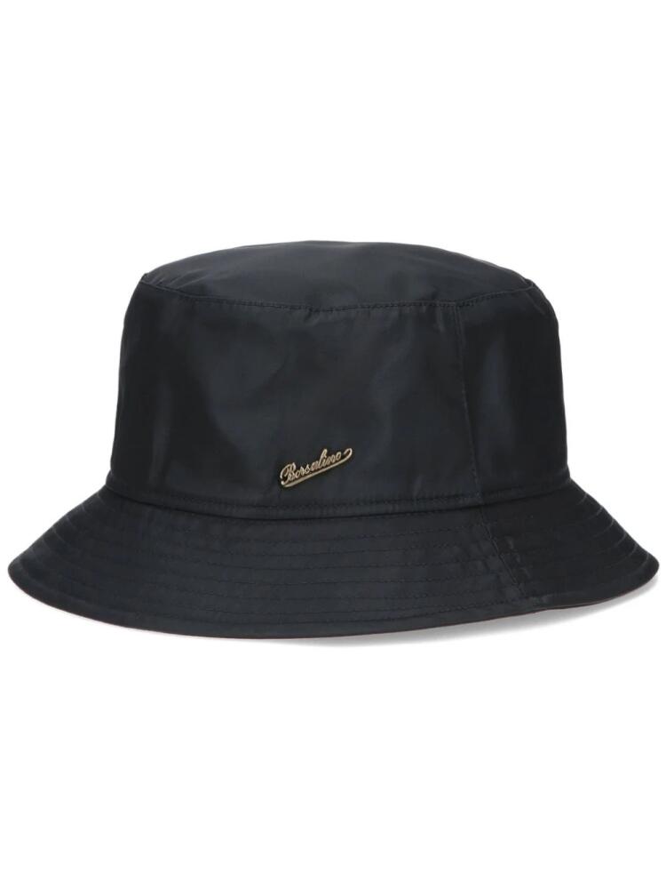 Borsalino Rain logo-plaque bucket hat - Brown Cover