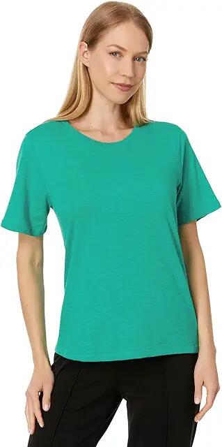 Eileen Fisher Crew Neck Tee (Seastar) Women's Clothing Cover