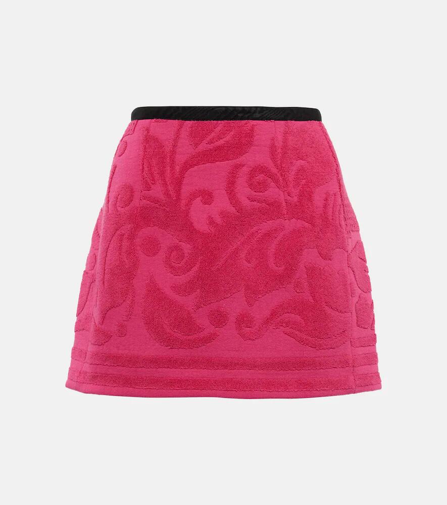 Marine Serre Jacquard cotton miniskirt Cover