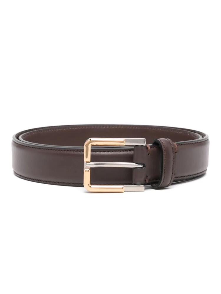 ETRO leather belt - Brown Cover