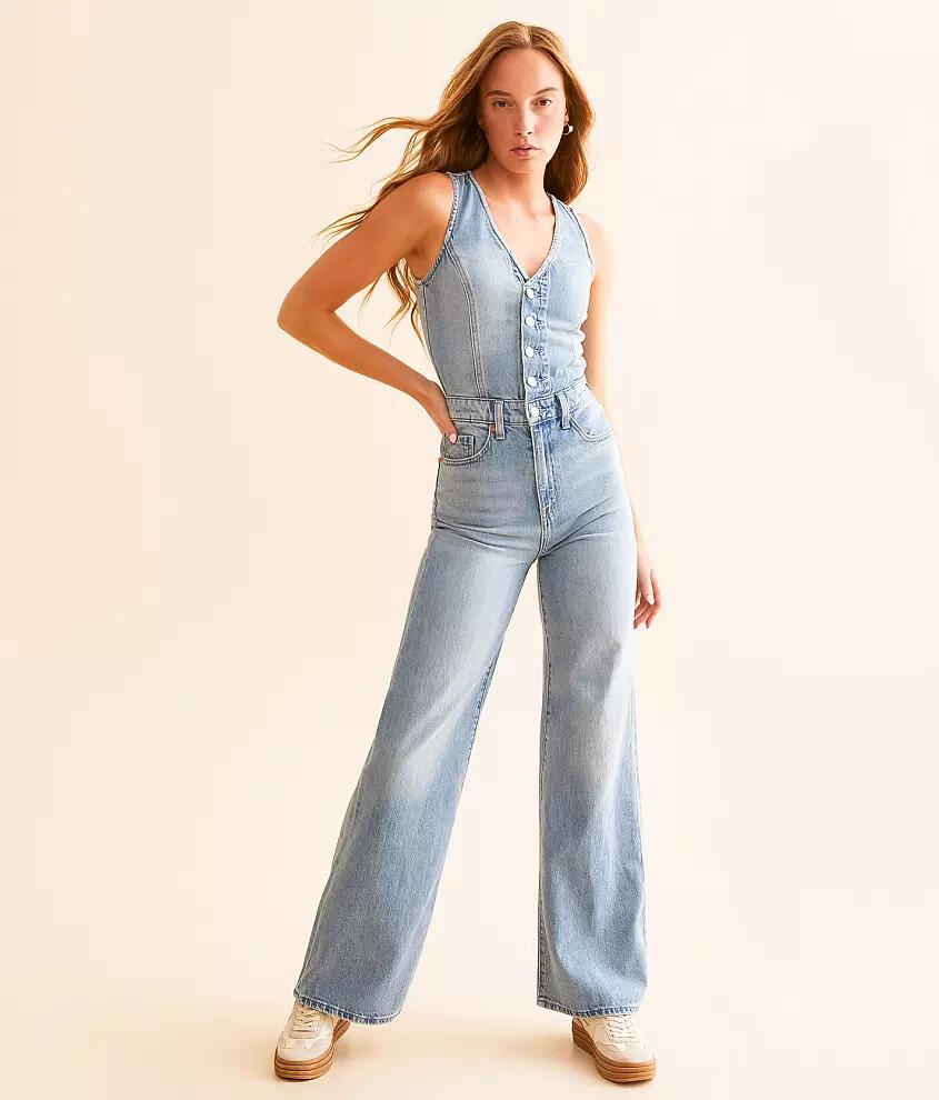 Levi's Premium Wide Leg Denim Jumpsuit Cover