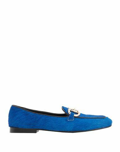 8 By Yoox Calf Hair Horsebit-detail Loafer Woman Loafers Bright blue Calfskin Cover