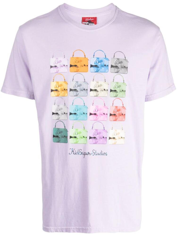 KidSuper Kissing Bags cotton T-shirt - Purple Cover