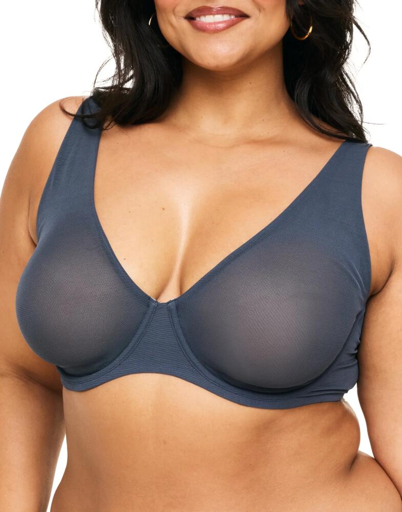 Adore Me Ivy Unlined Triangle Bra in Dark Blue Cover