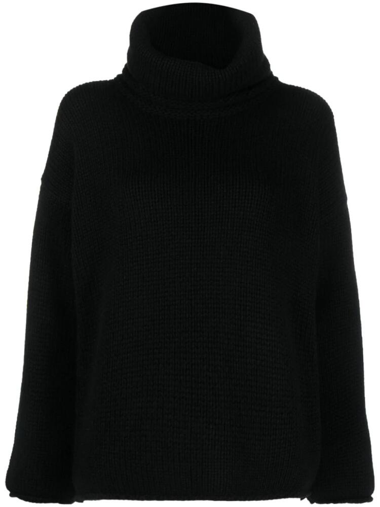 Incentive! Cashmere cashmere roll-neck jumper - Black Cover