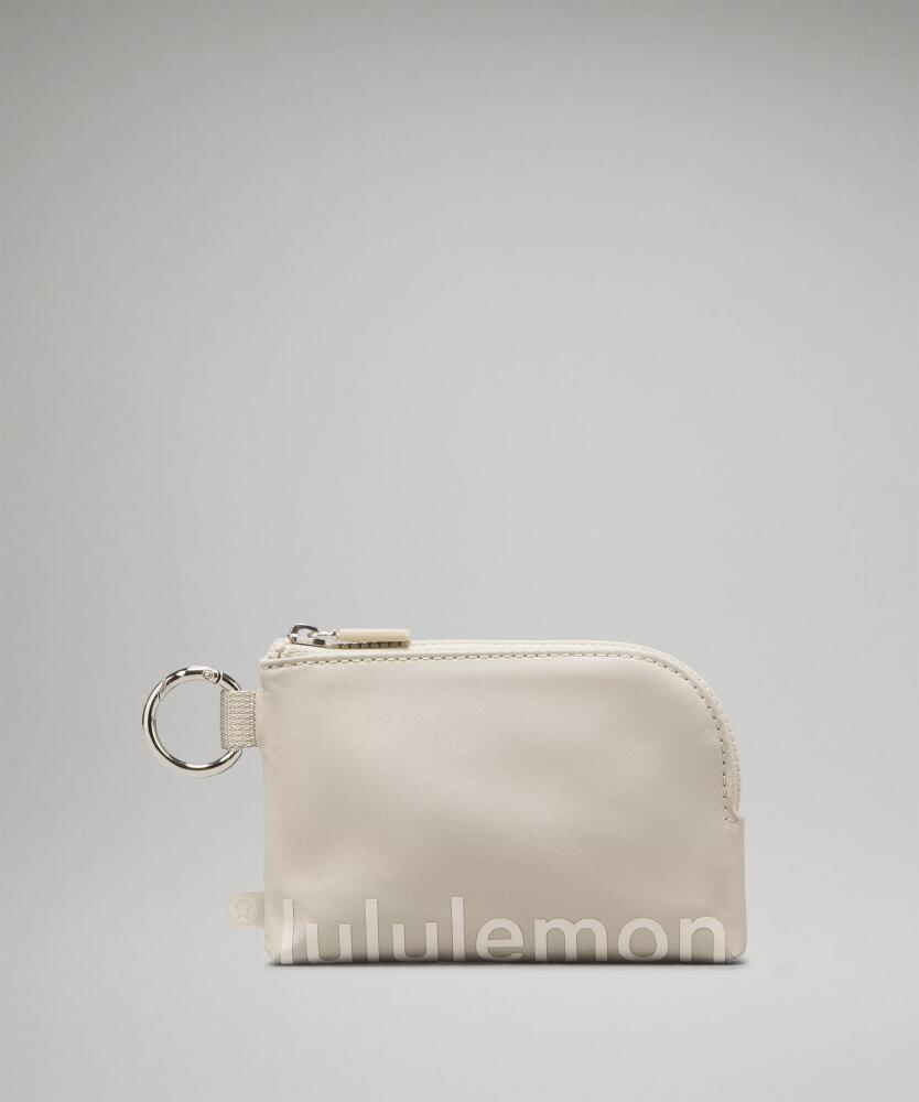 lululemon - Clippable Card Pouch - Khaki/Neutral/Raw Linen/White Opal Cover