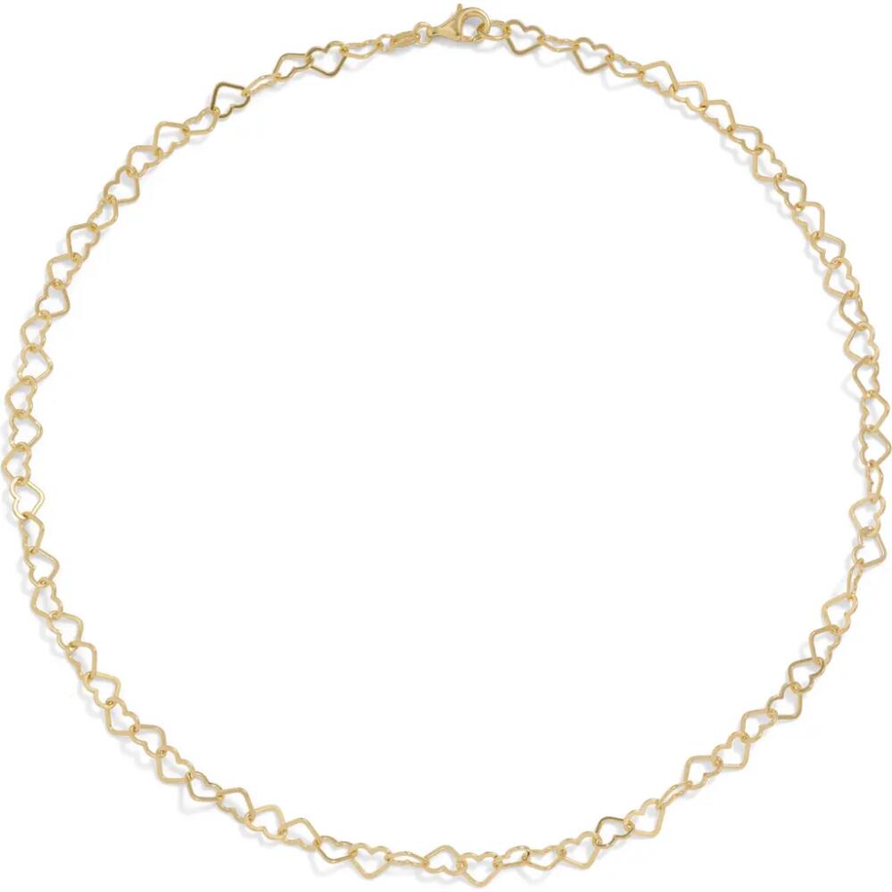 Awe Inspired Eternity Heart Chain Necklace in 14K Gold Vermeil Cover