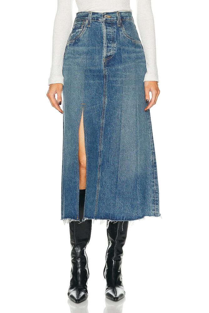 Citizens of Humanity Raian Splice Rework Skirt in Blue Cover