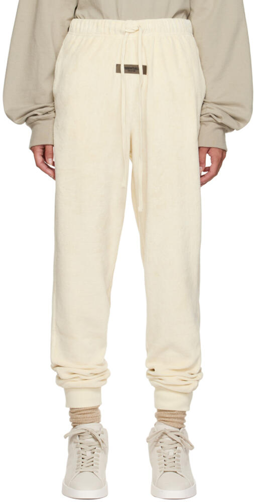 Fear of God ESSENTIALS Off-White Drawstring Lounge Pants Cover