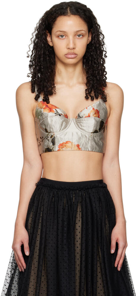 Erdem Gray Textured Camisole Cover