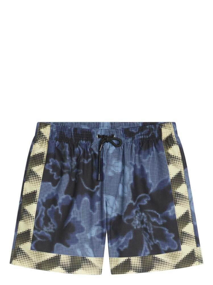 DRIES VAN NOTEN floral-print swim shorts - Blue Cover