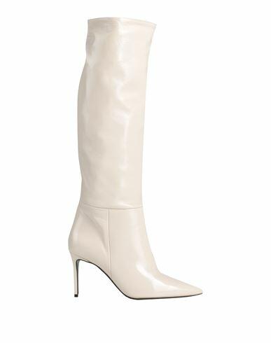 Marc Ellis Woman Boot Light grey Leather Cover