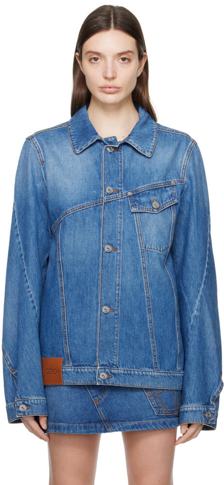 JW Anderson Blue Twisted Denim Jacket Cover