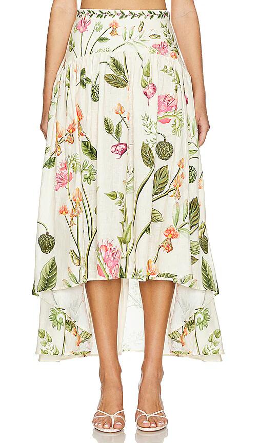 Agua by Agua Bendita Curua Cultivo Skirt in Cream Cover