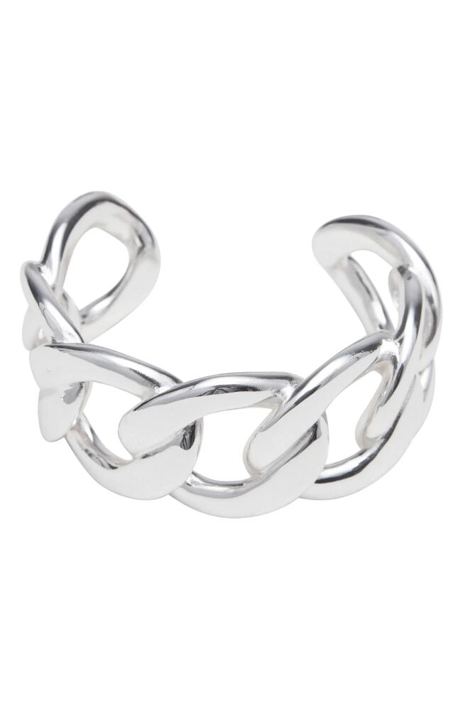 st. Moran Chunky Curb Link Cuff Bracelet in Silver Cover