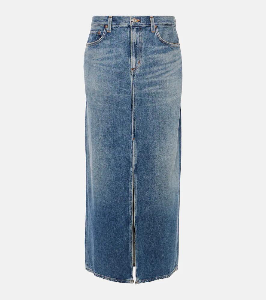 Agolde Leif denim maxi skirt Cover