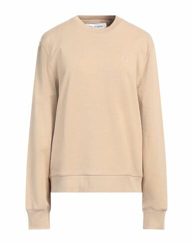 Trussardi Woman Sweatshirt Beige Cotton Cover