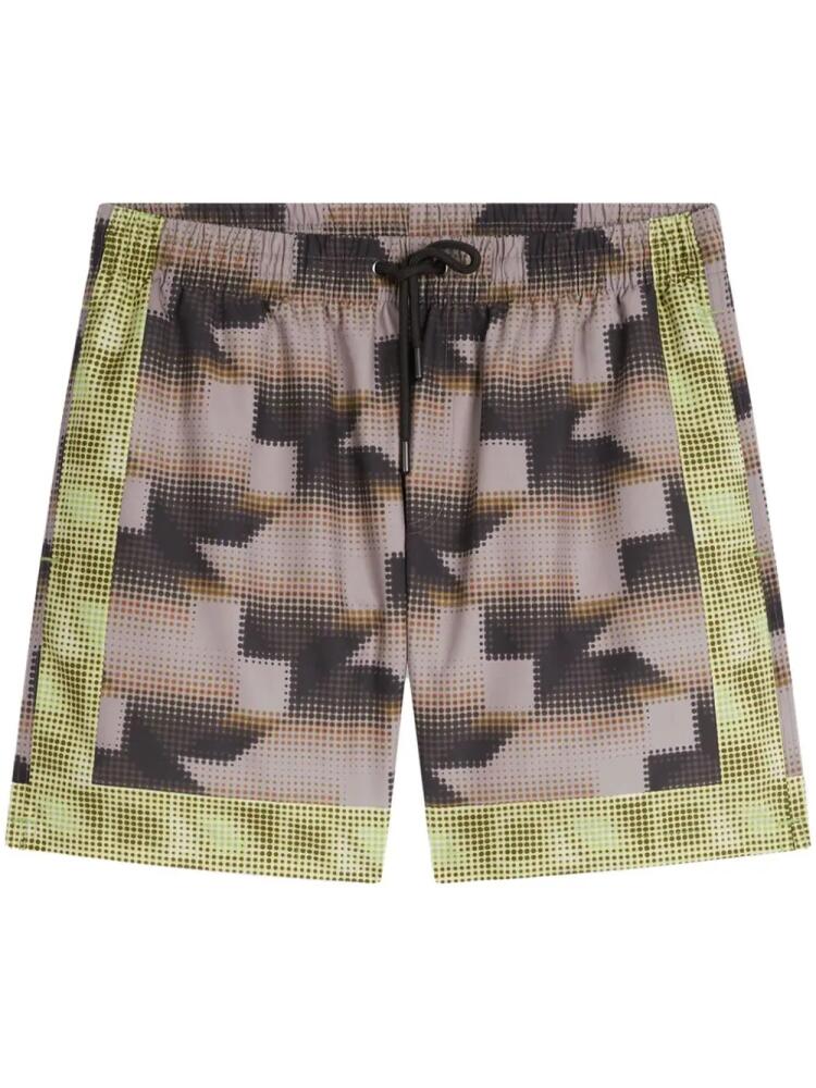 DRIES VAN NOTEN graphic-print swim shorts - Neutrals Cover