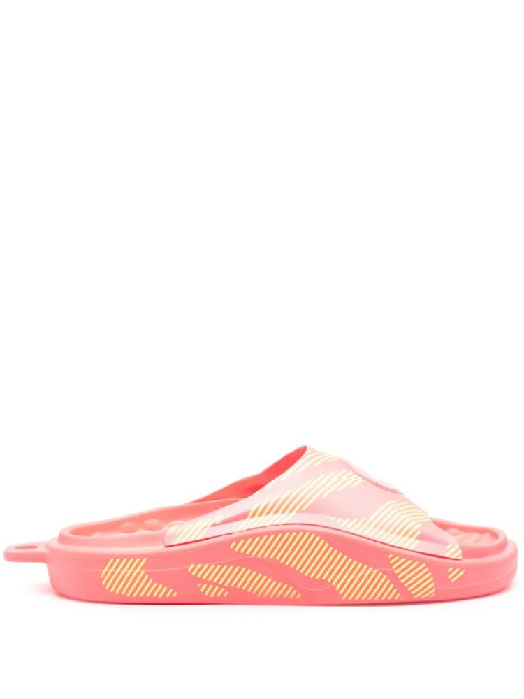 adidas by Stella McCartney striped pool slides - Pink Cover