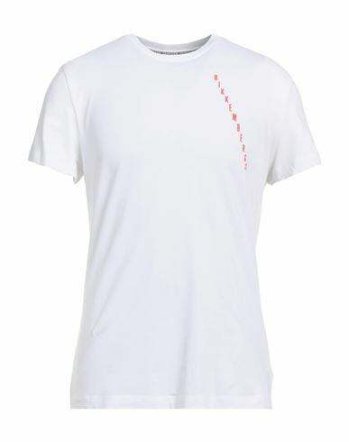 Bikkembergs Man T-shirt White Cotton, Elastane Cover