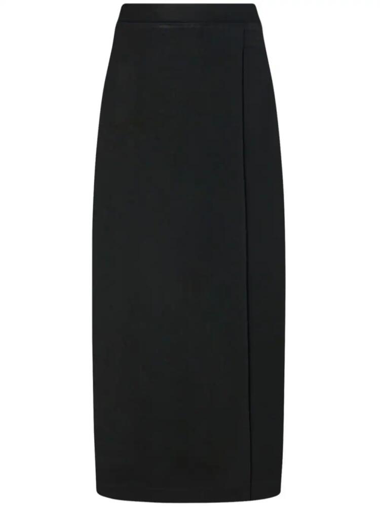 Rosetta Getty wrap-front midi skirt - Black Cover