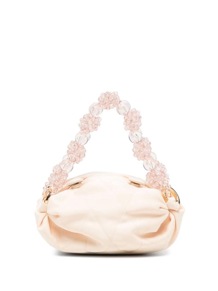 0711 Tiny Nino bead-embellished tote bag - Pink Cover