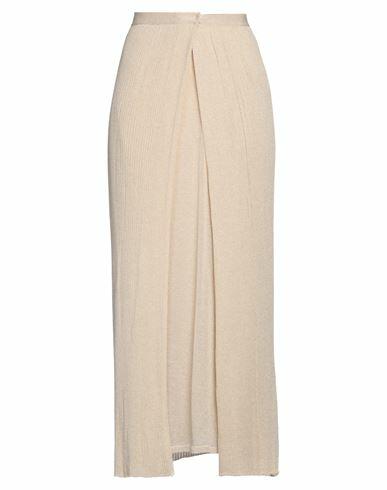 Dior Woman Maxi skirt Beige Cotton, Polyester, Polyamide Cover